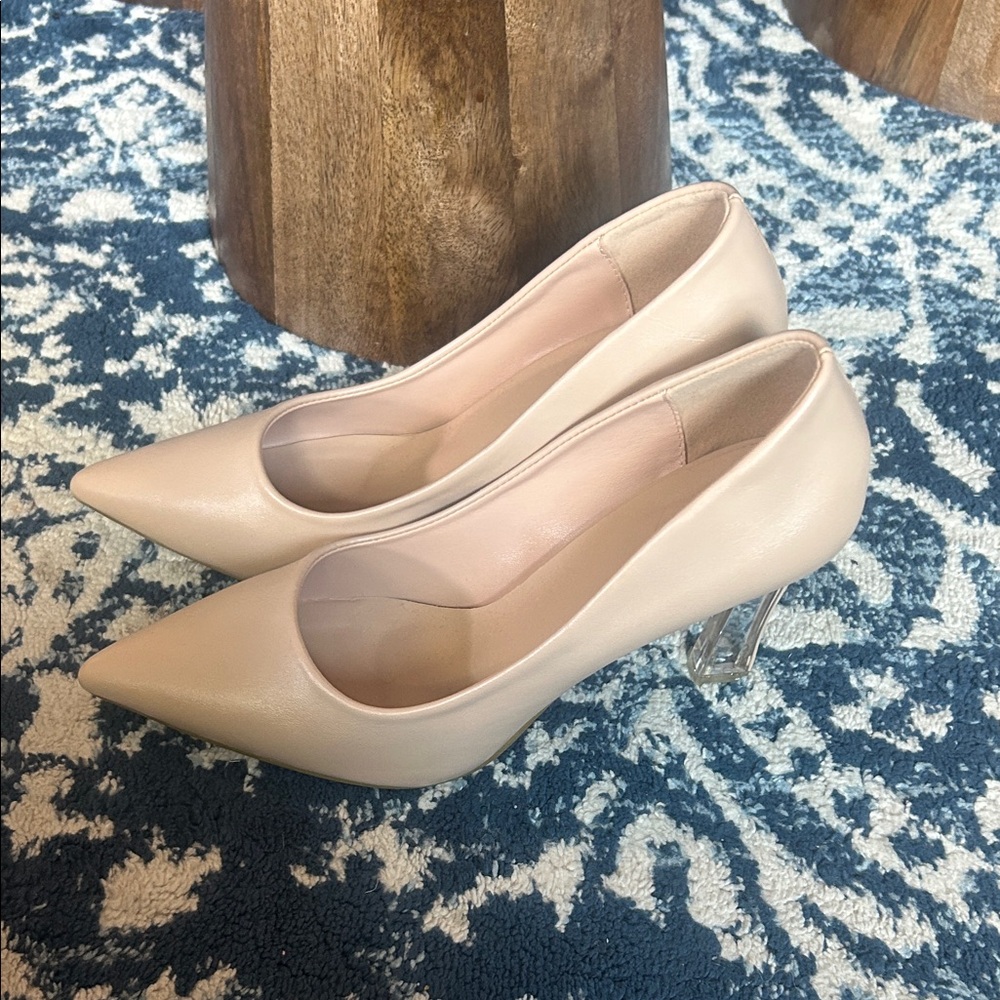 SHEIN Classic Beige Heels - Picture 3 of 3